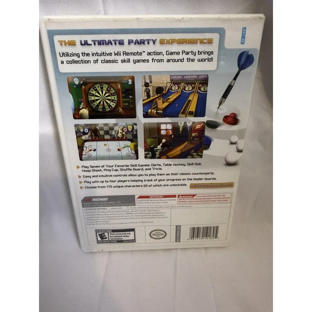 Game Party (Nintendo Wii, 2007) With Manual